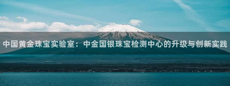 新宝5开户：中国黄金珠宝实验室：中金国银珠宝检测中心的升级与创新实践