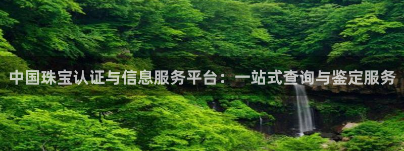 新宝5电脑登录网址：中国珠宝认证与信息服务平台：一站式查询与鉴定服务