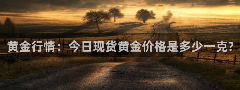 新宝集团新宝5：黄金行情：今日现货黄金价格是多少一克?
