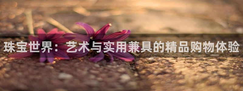 新宝5后：珠宝世界：艺术与实用兼具的精品购物体验