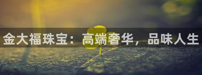 新宝5主管：金大福珠宝：高端奢华，品味人生