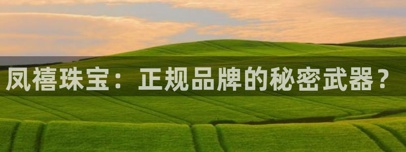 新宝5褚74OOO5：凤禧珠宝：正规品牌的秘密武器？