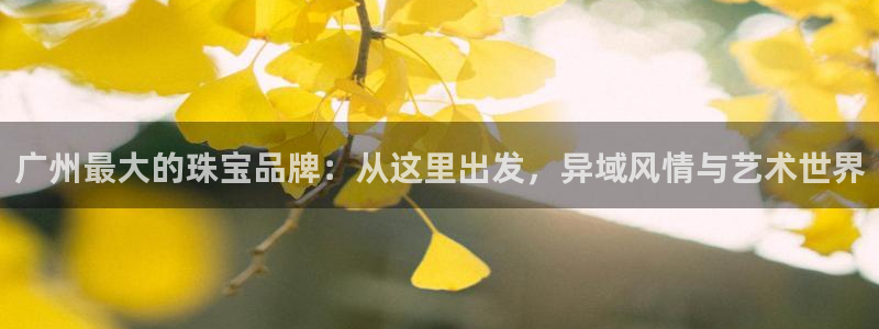 新宝5挂机：广州最大的珠宝品牌：从这里出发，异域风情与艺术世界