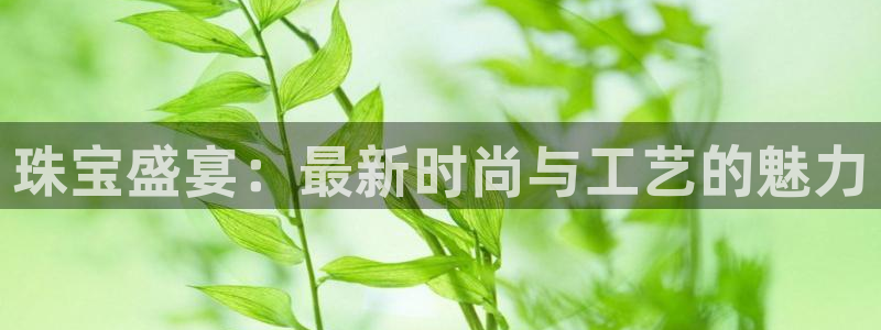 新宝5招商部：珠宝盛宴：最新时尚与工艺的魅力